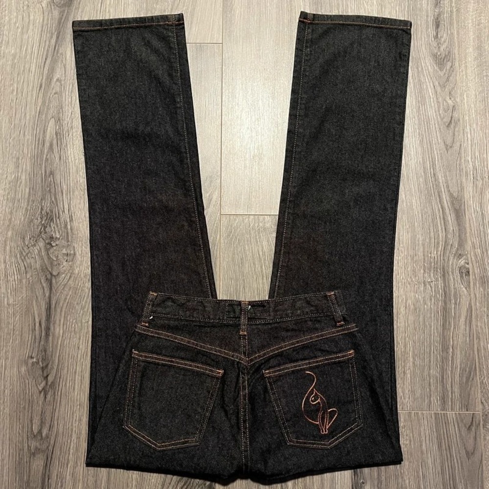 Baby Phat Vintage Y2K Dark Wash Straight Leg Jeans